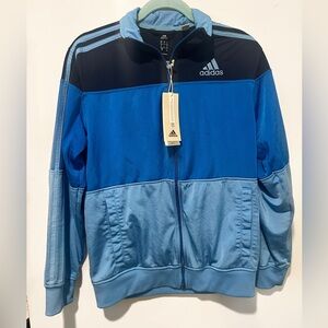 NWT Adidas Allday Blue Tricolor Track Jacket Size Small Men’s/Unisex